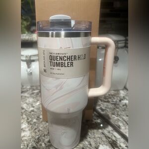 Stanley Quencher Rose Pink Swirl H2.0 Tumbler, 40oz, Brand New